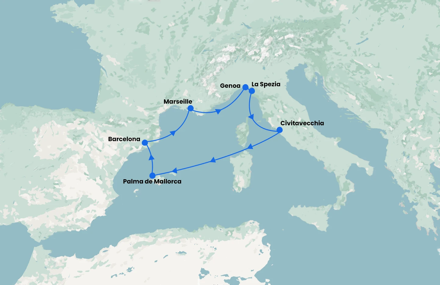 MSC World Europa from Marseille